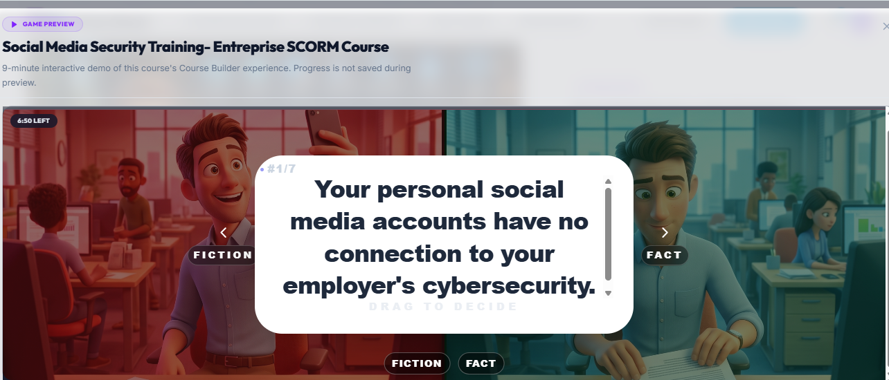 Social Media Security Interactive Training by Kriya Stack